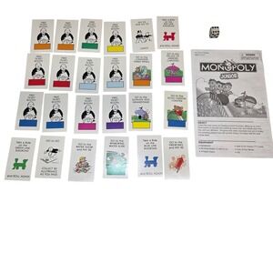 Monopoly Junior 2005 Replacement Parts Cards Title Deeds Die Instructions